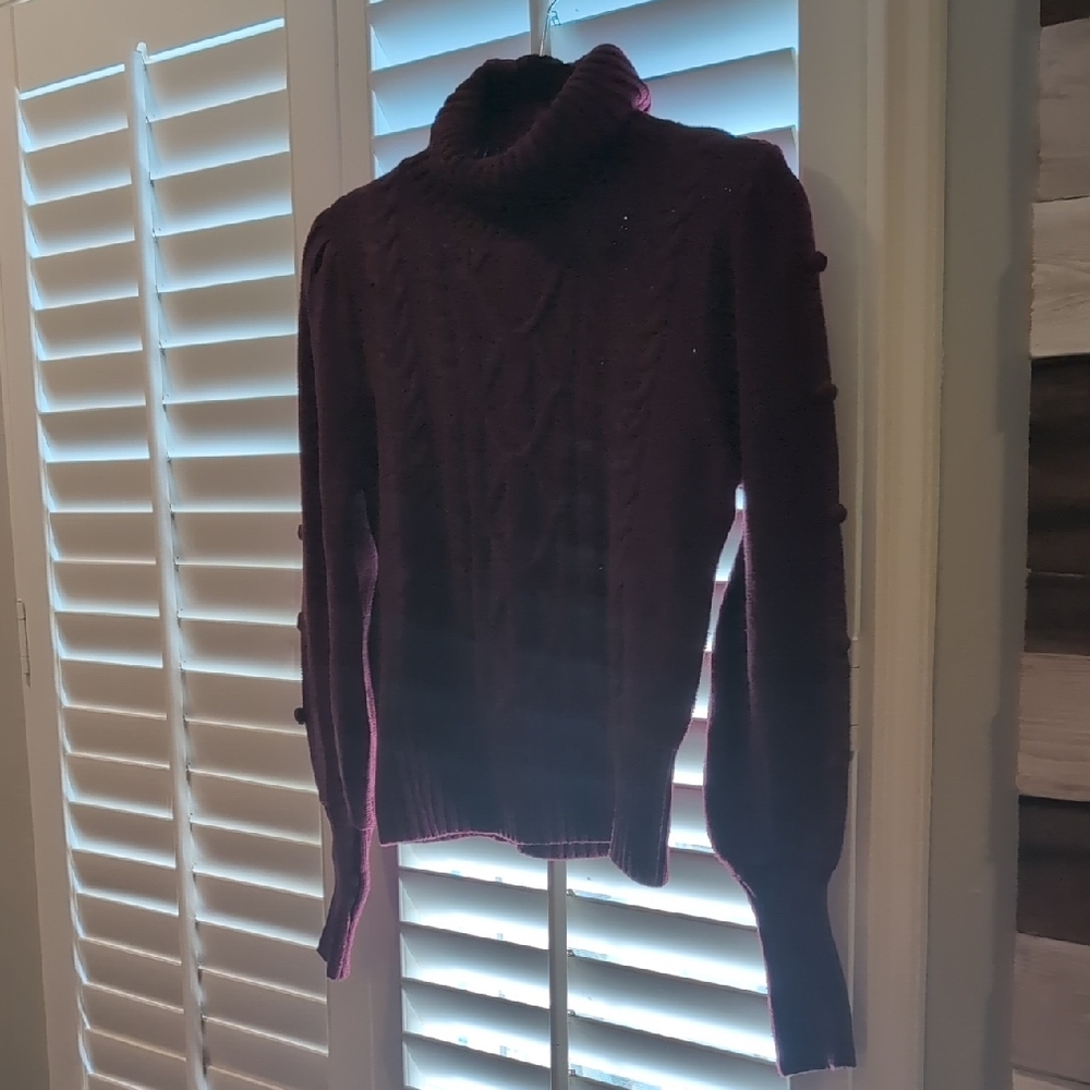 BCBGMaxAzria Purple Turtleneck Sweater
